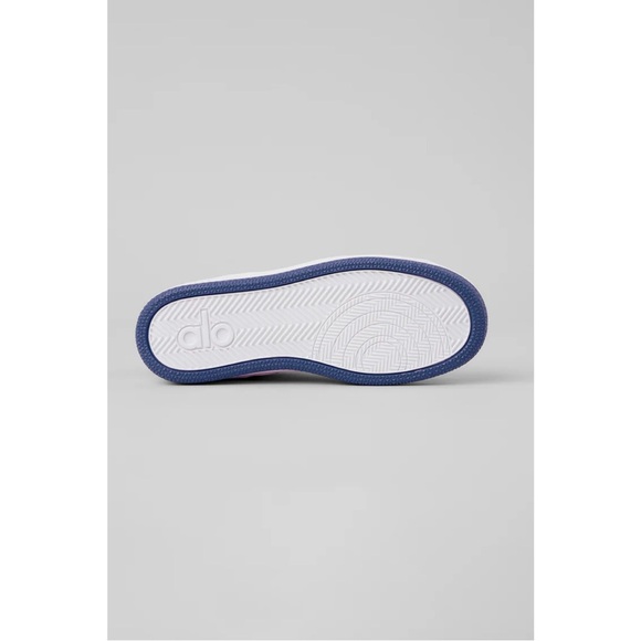 Unisex Alo Sneaker in Limited Edition Color, White w/ Navy - Picture 4 of 11